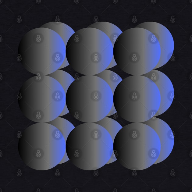 Gradient Blue Spheres by 1001Kites
